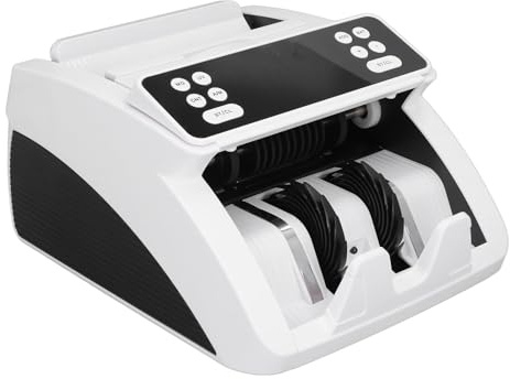 Geldzählmaschine, 80W Geldschein-Zählmaschine, MG UG IR Falschgelderkennung, Automatische Zählung, Addieren & Batch-Modi, Tragbarer Banknotenzähler, 1000 Banknoten pro Minute
