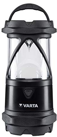 VARTA Campinglampe LED inkl. 6x AA Batterien Camping Laterne, Indestructible L30 Pro, Lampe mit vier Leuchtmodi inkl. Nachtlicht-Modus, wasser- und staubgeschützt, für Angeln, Outdoor, Stromausfall