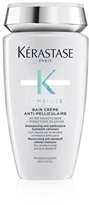 Kérastase Symbiose, Feuchtigkeitsspendendes Anti-Schuppen Shampoo, Für trockene und empfindliche Kopfhaut, Ohne Sulfate und Silikone, Bain Crème Anti-Pelliculaire, 250 ml