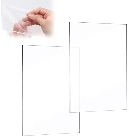 Acrylplatte, Acrylglas Platte, Kunststoffplatten, Acryl Platten, Acryl Blätte, für Fotorahmen, Projektausstellung, Tischaufsteller, Laserschneiden und DIY Display Projekte, 20CM x 30CM, 2 Stück