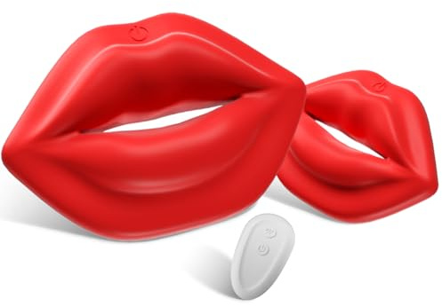 Gobeken Sex Spielzeug für die Frau Nippelklemme für Frauen Vibrator | 9 Schwingungsfrequenz Vibration für Frauen Vibratorensets für Frau Sex Spielzeug für die Paare Sex toys Nipple clamps Rot