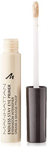 Manhattan Endless Stay Eye Primer – Wasserfeste Lidschatten-Grundierung für langanhaltendes Make-up ohne Verschmieren – Farbe Transparent 1 – 1 x 6ml