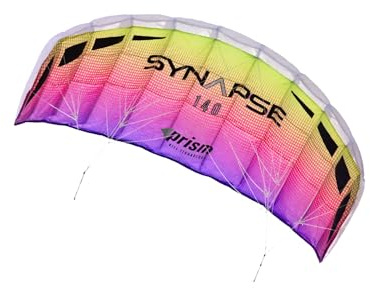 Prism Kite Technology Synapse 140 Dual-Line-Parafoil-Drachen – EIN idealer Einsteiger-Drachen zum Zweileinen-Kiten, Polyester, Plasma