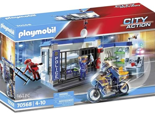 PLAYMOBIL City Action 70568 Polizei: Flucht aus dem Gefängnis, Für Kinder von 4-10 Jahre