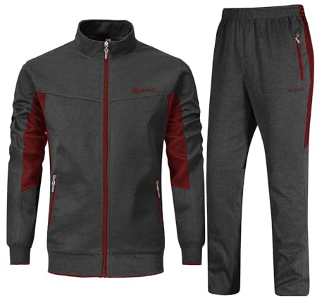Rdruko Jogginganzug Herren Set Trainingsanzug Sportanzug Langarm Freizeitanzug Männer Tracksuit für Fußball Gym
