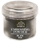 Stamperia - Embossing Powder for Scrapbooks, Albums, Cards, and Bullet Journals, Create Happiness, Glossy Finish, Perfect for Crafts and Gifting (All You Need for Christmas, Black) (18gr)