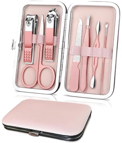 Wangyaohan Advanced Nagelpflege Set, 7 in 1 Profi Nagelknipser und Schere Pediküre Set, Geeignet als Geschenk für Frauen
