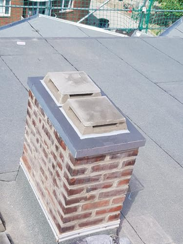 Schornsteinabdeckung aus Beton für stillgelegte Schornsteine | 27x27cm| robust und wetterbeständig |