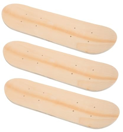Toddmomy 3 Stück Leeres Skateboarddeck Zum Bemalen 7-Lagig Holz DIY Blanko Skateboard Für Kreative Kinder Kunst Handwerk Und Heimdekoration 16.93X4.92 Zoll