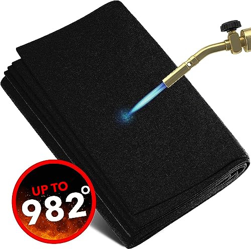EVOCAMP Feuerfeste Unterlage - Hitzeschutzmatte hitzebeständig bis 982 °C - Lötmatte als feuerfeste Matte für sicheren Brandschutz - Brandschutzmatte als ideale Feuerschutzmatte (1m x 1m)