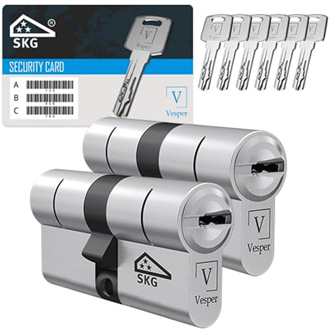 Vesper Extreme SKG3*** - Schließzylinder gleichschließend konfigurierbar - 1–4 Zylinder individuell zusammenstellen - Profilzylinder Set mit gleichen Schlüsseln - Gleichschließende Zylinder