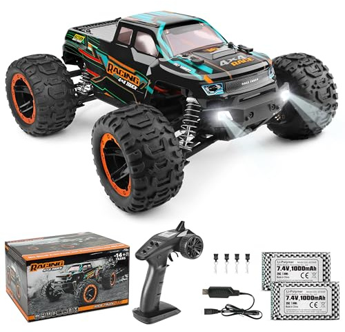 HAIBOXING Ferngesteuertes Auto 4WD 1:16 RC Auto 36km/h Rc Monstertruck | Hochgeschwindigkeit,2,4GHz,Rennwagen,Wasserdicht,Geländewagen,Crawler,Spielzeug Geschenk für Kinder und Erwachsene
