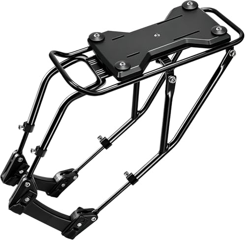 Mimoke Fahrrad Gepäckträger mit Schnellspanner Gepäckträgerplatte Gepäckträger geeignet für die meisten Fahrräder, verstellbar, schnelle Montage, Fahrradkorbträger