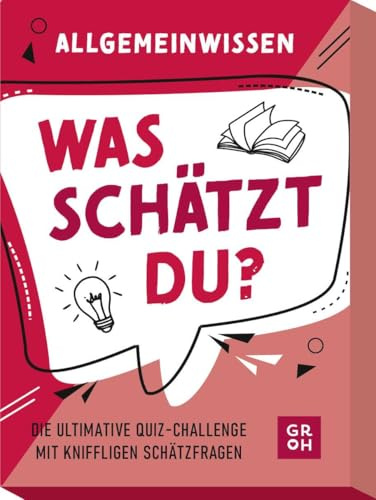was schätzt du? – Allgemeinwissen: Die ultimative Quiz-Challenge mit kniffligen Schätzfragen | Kartenspiel mit Schätzfragen zu unnützem Wissen – ab 10 Jahre
