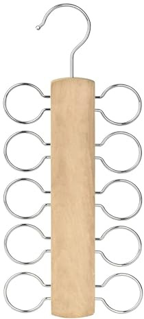 Schalbügel, Schalhalter, Krawattenhalter, Krawattenbügel, Gürtelhalter, Scarf Holder, Holz Krawatten Halter, Schal Kleiderbügel, Multifunktionaler Schrank-Organizer für Schals, Krawatten, Gürtel
