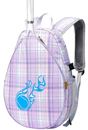 Genérico Tennis für Kinder: Rucksack für Outdoor-Sport, Badmintonschläger, Squashschläger, für Kinder, Mädchen, Jugendliche, Spieler, Anfänger, Athleten, Leccio