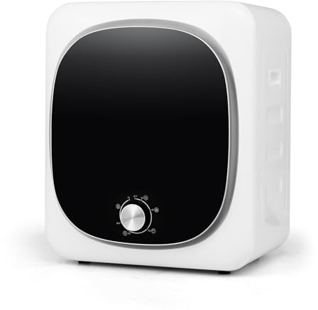 GOPLUS Wäschetrockner, Mini Wäschetrockner 800W, 5 KG, mit LED-Touchscreen | Timer | Überhitzungsschutz und Mehrfachfiltration | bis 65℃, Freistehend oder Wandmontage, Ablufttrockner für Kleidung