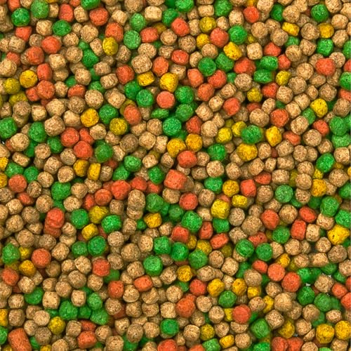Multi-Mix Koifutter 3mm (5kg) - Der 4 Sorten Futtermix für Koi und Teichfische für ausgewogene Fisch-Ernährung mit Lachsöl, Spirulina, Astaxanthin und Wheatgerm