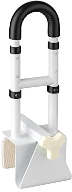 flexilife Premium Aluminium Badewannen-Einstiegshilfe, bis 130 kg belastbar, individuell anpassbar, weiß