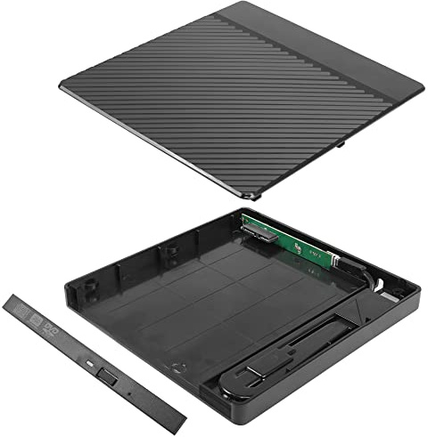 YAODHAOD CD-Laufwerksgehäuse, externes DVD-Laufwerk durch Hinzufügen eines optischen Laufwerks, CD-ROM Installationsbox (Streifen 9.5mm)