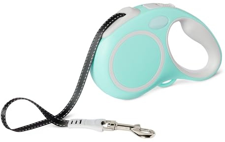 Amazon Basics Retractable Dog Leash with Quick-Lock Function and Non-Slip Grip, M