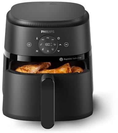 Philips Airfryer 2000 Serie Heißluftfritteuse, Schwarz, 4,2L | RapidAir Technologie, Touchscreen, 13 Kochfunktionen, HomeID App (NA229/00)