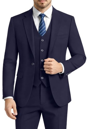 LUPURTY Herren Lupurty 3-teilige Anzüge für Herren Tuxedo