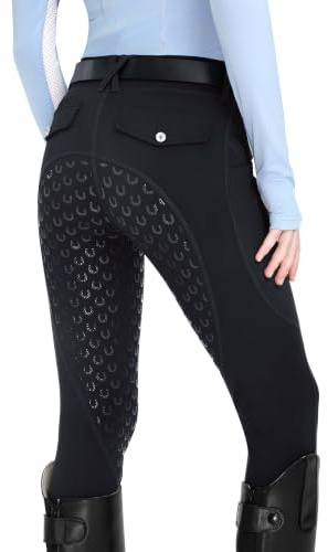 FitsT4 Sports Kinder Winter Reitleggings Thermo Reithose Silikon Vollbesatz
