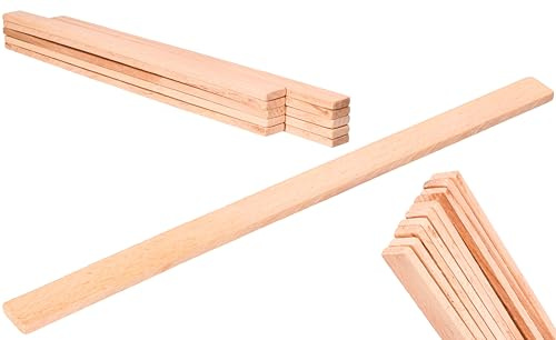ToolSpace 10x Holz Farbrührer 300 mm Rührer für Farben, Rührstab Farbe | einfach Mischen Farbrührspatel Modelbau Basteln Bemalen Kunst Rührstab zum mischen Aller Farben Spatel Kosmetik Deko Kreativ
