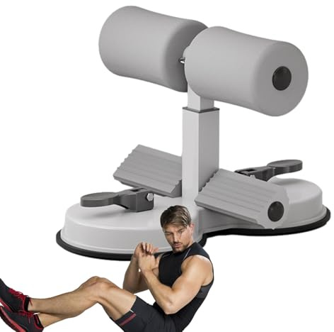 Sit-Up-Stange | Sit-Up-Hilfsgerät mit 2 starken Saugnäpfen | Stabile Bauchmuskel-Unterstützung | Sit-Up-Gerät für Heimtraining und Bauchmuskeltraining