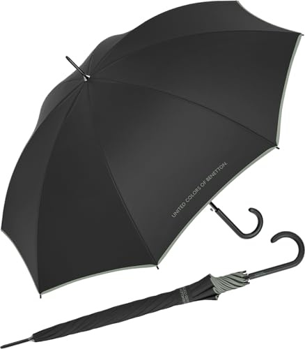 Benetton Stockschirm Long Automatik FS 2024 - black-iceberg green