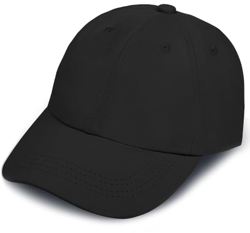 BSBUY Unisex Kinder Basecap Freizeit Baseball Cap Hut Mädchen Einstellbare Kappe Sommer Mütze Sonnenschutz Jungen Sonnenhüte Baseballkappe Hüte Kinder Schirmmütze für Outdoor Running Reisen (Schwarz)