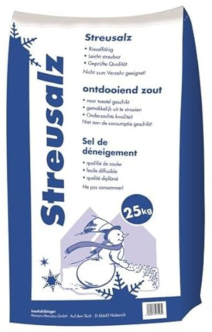 Hamann Mercatus GmbH 25 kg Streusalz Auftausalz mit Langzeitwirkung bei dickeren Eis & Schneeschichten