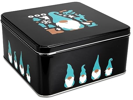 Städter 710191 Wichtel Gebäckdose, Weißblech, 21cm, Weiß