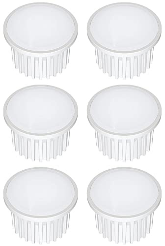 NCC-Licht 6x LED Modul MR11 35mm für Einbauleuchten 3W Warmweiß 2700K | Kompaktes LED-Modul Ø35x22mm für Direktanschluss an 230V, ersetzt 35W MR11 Reflektorlampen in Einbaustrahlern