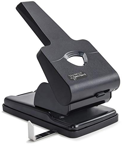 Rapesco 1631 Germ-Savvy Antibakteriell HD865-P 2-fach-Kraftlocher, 63 Blatt Stanzkapazität, Schwarz