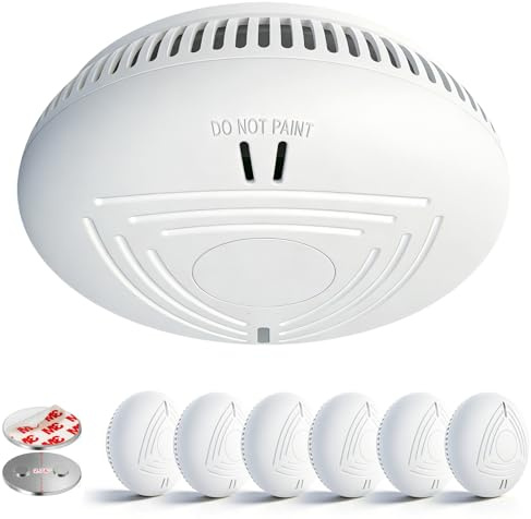DAYTECH Rauchmelder 10 Jahre Batterie – 6er Rauchmelder mit Magnethalterung Set, TÜV Rheinland Zertifiziert, Feuermelder mit 85 dB & Test/Stummschaltung – Brandmelder für Schlafzimmer, Kinderzimmer