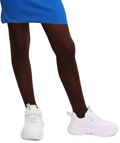 Annes styling Mädchen Strumpfhose Blickdicht – Weiche Kinder Feinstrumpfhose 40 DEN – Perfekt für Schule & Ballett – Bequeme, Elastische Mädchen Tights – Cioccolato – 134/140 – 8–10 Jahre