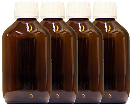 NaturGut 4x500ml Apothekerflaschen Braunglas