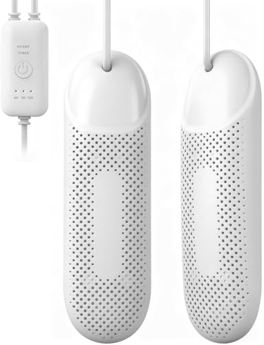 Flintronic Elektrischer Schuhtrockner, Schuhtrockner Elektrisch, Tragbarer Schuhtrockner mit 3 Modi Timer, Stiefeltrockner für Skischuhe Socken Schuhe Handschuhe (EU-Stecker)