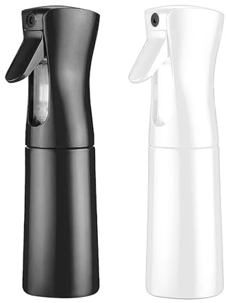 SIVLKI 2 Pack Water Spray Bottle，200ml Atomizer Pressure Ultra Fine Continuous Spray, Plants, Hair Salon, Skin Care, Cleaning