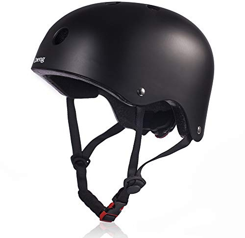 Cneng Skaterhelm Fahrradhelm Erwachsene Helm für Fahrrad Skateboard Scooter BMX Kind Erwachsene (Erwachsene(L))