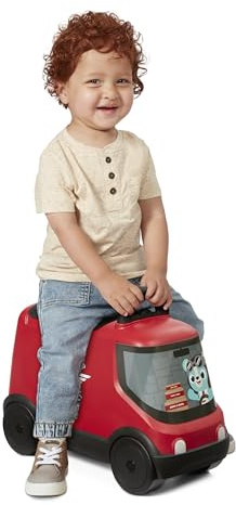 Radio Flyer Ride & Deliver Truck, rotes Rutschfahrzeug für Kleinkinder ab 2 Jahren