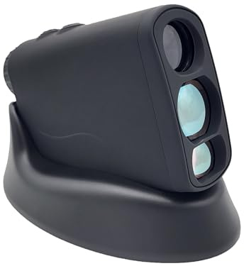 Laser-Entfernungsmesser PRO X7 inkl. induktive Ladestation, Jagd, Golf, Rangefinder bis 600m, Geschwindigkeitsmessung, Schwarz