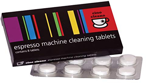 Cino Cleano Cafetto Australia Reinigungstabletten für Kaffeemaschinen 8 Stk | Kompatibel mit Kaffeemaschinen zu Hause, Reinigungstabletten für Espressomaschinen – sicher für Ihre Maschine und Sie