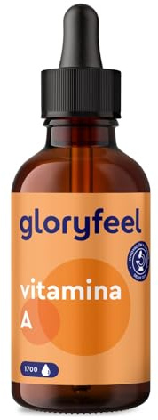 Vitamin A Tropfen hochdosiert - 5000 I.E (1500µg) pro Tagesdosis - 50ml (1700 Tropfen) echtes Vitamin A (Retinylpalmitat) in MCT-Öl gelöst - Laborgeprüft ohne Zusätze in Deutschland hergestellt