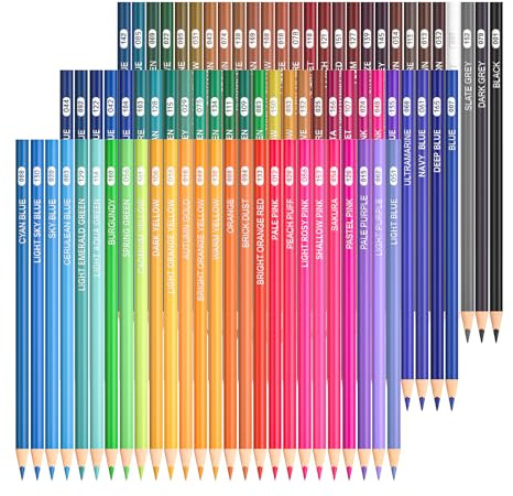 Shuttle Art 80 Buntstifte Set, Buntstifte für Erwachsene zum Malen, Färben | Bruchsichere Buntstifte für Kinder, Anfänger, Holzstifte, Farbstifte für Malbücher, Schule und zu Hause zum Zeichnen