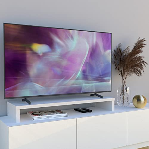 Henor Riser Halterung für TV aus Holz 110 x 35 x 15 cm weiß. Unterstützt 60 kg.