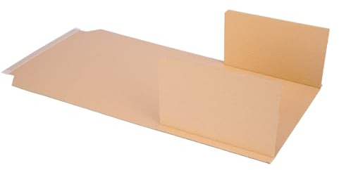 verpacking Buchverpackung 310 x 250 x 20-70 mm DIN A4 selbstklebend (Außenmaß 350 x 250 x 20-70 mm) Universal Wickelverpackung (25 Stück)