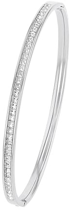 s.Oliver Armreif für Damen mit Kristallen von Swarovski, Edelstahl
